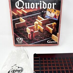 QUORIDOR Deluxe Wooden Board Game COMPLETE 1997 by Gigamic Critical Thinking